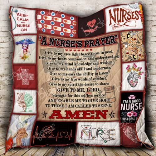 A Nurse Prayer CL2100010MDQ Quilt Blanket