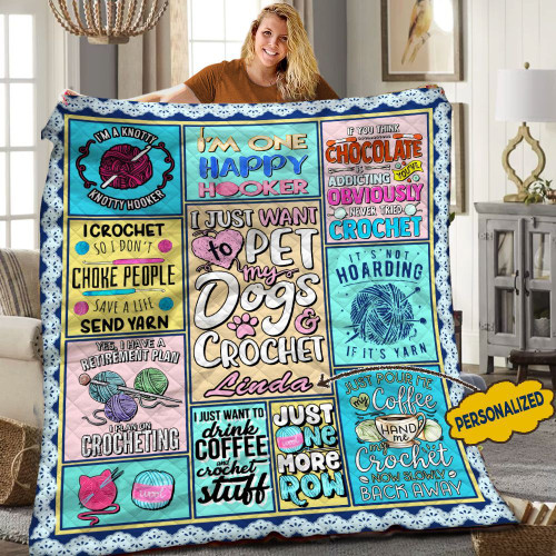Crocheting Personalized Quilt Blanket HHH090612TN