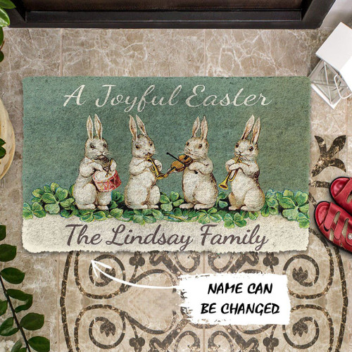 A Joyful Easter Personalized Doormat DHC04062667