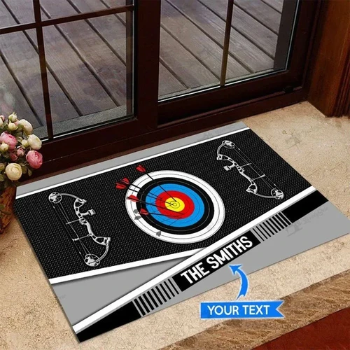 Archery Target And Bows Personalized Doormat DHC0706252