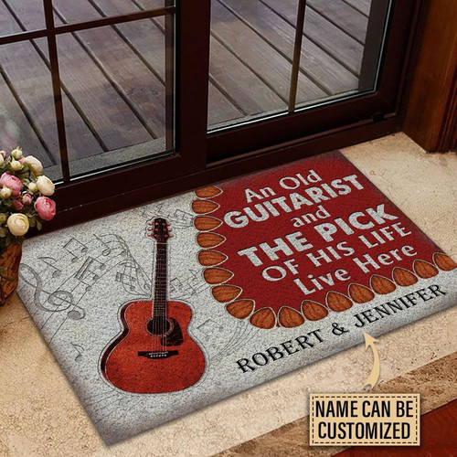 Personalized Acoustic Old Couple Doormat DHC07061809