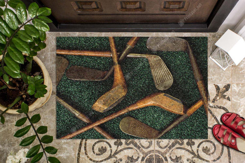 Antique Golf Clubs CLA1710110D Doormat