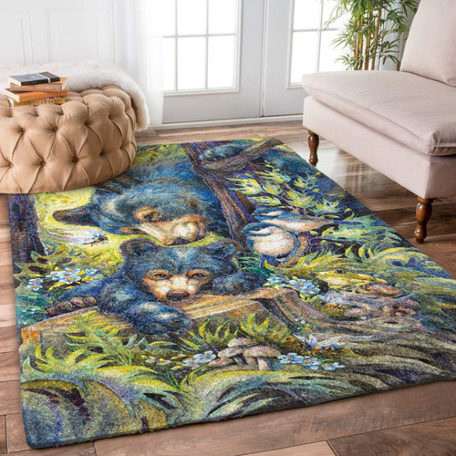 Bear Bird Frog Bee And Forest ML2810009R Rug