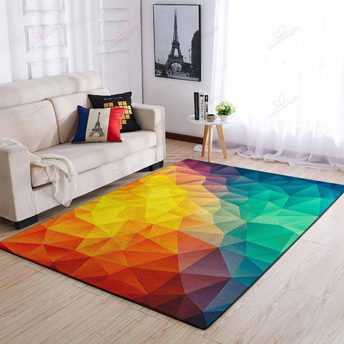 Abstract Multi Color Cubizm Painting GS-CL-DT2704 Rug