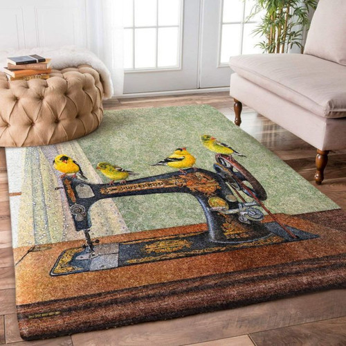 Birds And An Old Sewing Machine MMC231061 Rug