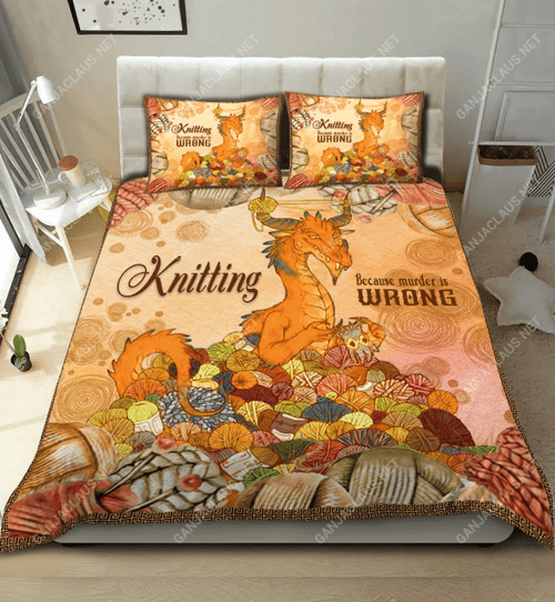 Knitting Because Murder Is Wrong DTC1411933 Bedding Set