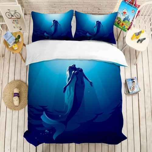 3d Blue Sea Mermaid CLH101001B Bedding Sets
