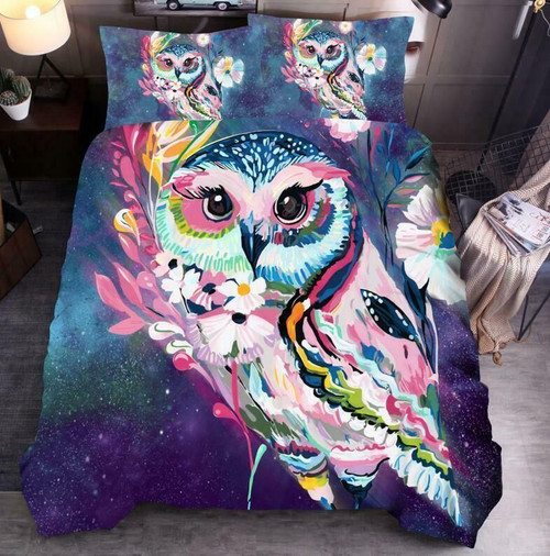 3d Art Watercolor Owl CLH2712018B Bedding Sets