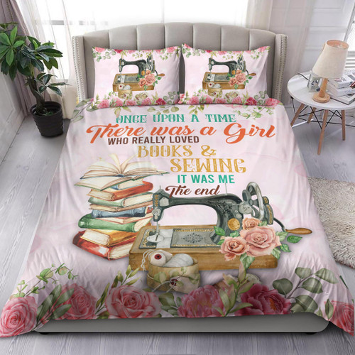 A Girl Who Really Loved Books And Sewing NI2309001TL Bedding Set