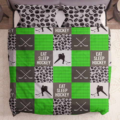 Eat Sleep Hockey Neon Green Yw2901255Cl