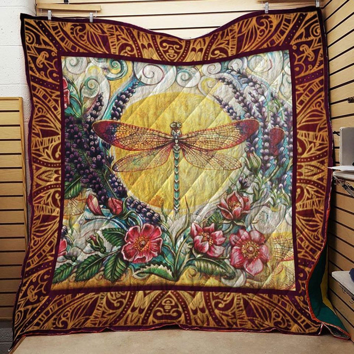 Dragonfly Sound Like A Song Quilt Blanket Christmas Christmas Gifts Merry Christmas Holiday Gifts Gift Dhc03011277Dd
