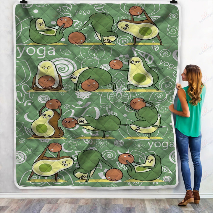 Avocado Yoga MMC0911807 Fleece Blanket