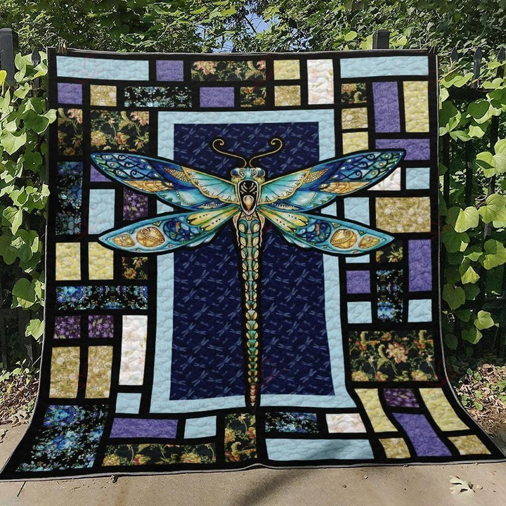 A Dragonfly GS-CL-KC2406 Quilt Blanket