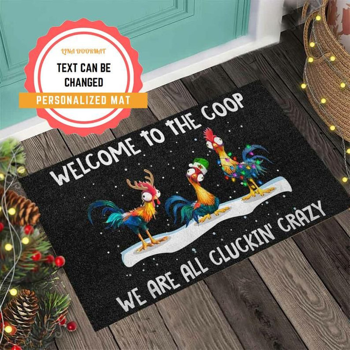 The Coop Chicken Personalized Doormat DHC07061315