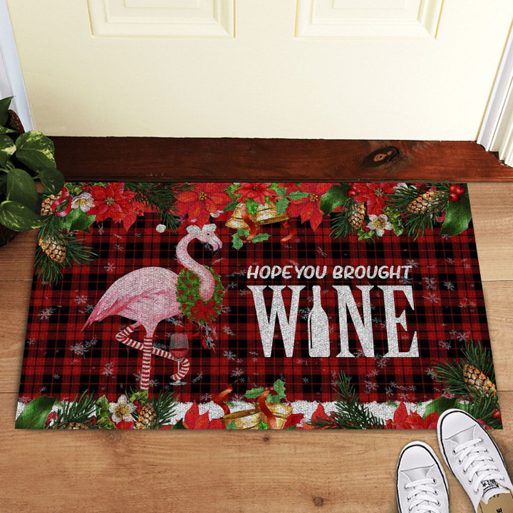 Flamingo Christmas Doormat DHC07061868