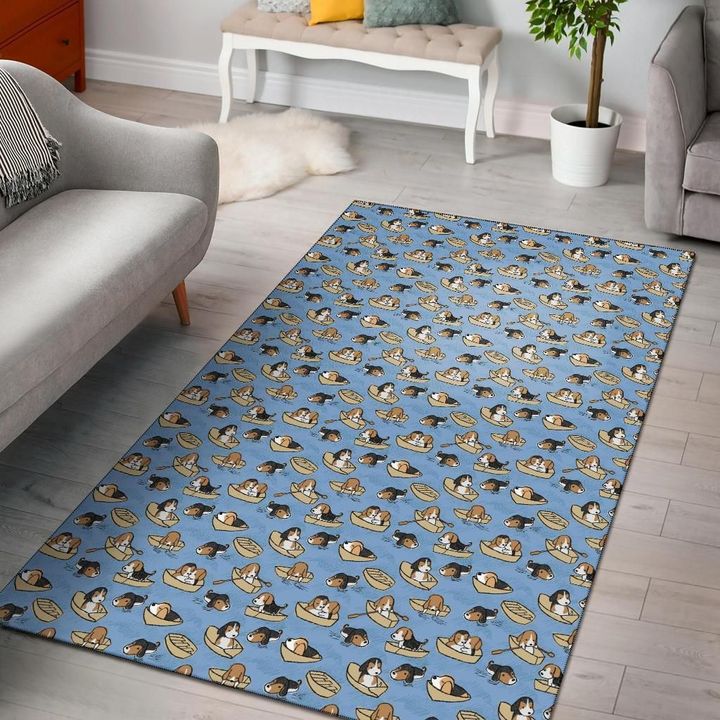 Beagle Swimming Printed Rugs DHC0912724DD