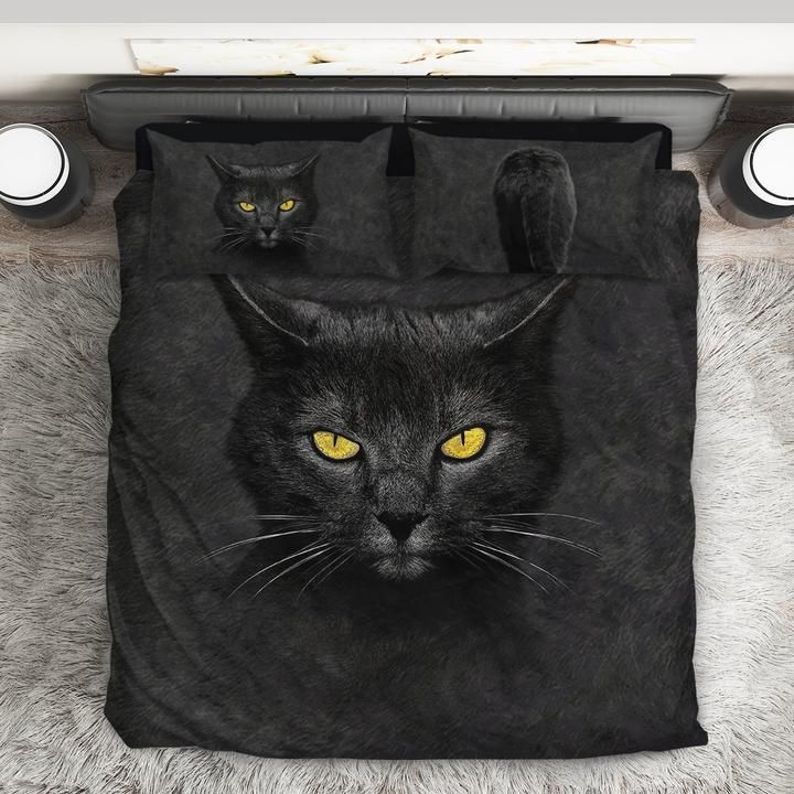 3D Black Cat DAC0412125 Bedding Set
