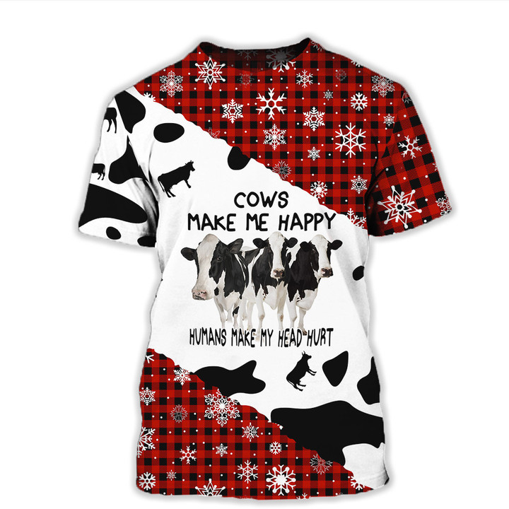 Humans Make My Head Hurt Cows T-Shirt & Sweatshirt