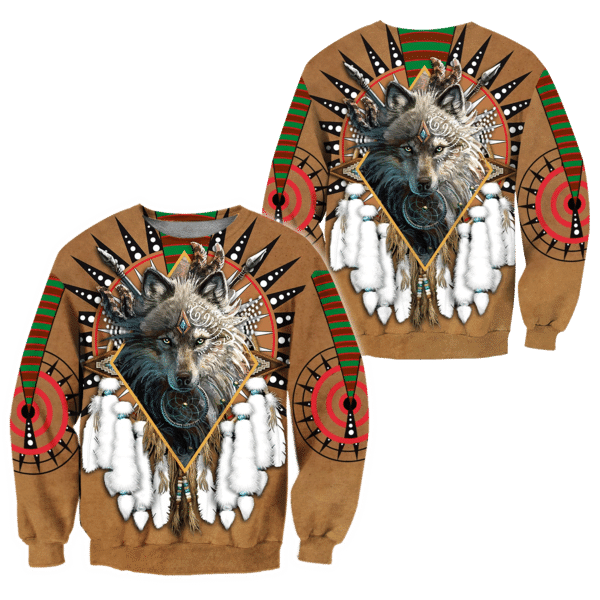 Vintage Native American Wolf Sweatshirt
