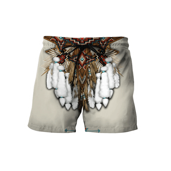 White Native American Shorts