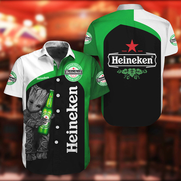 Groot Heineken Button Shirt