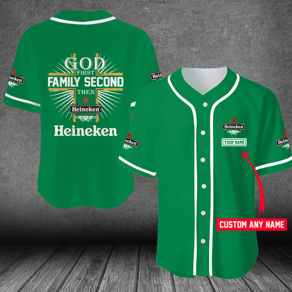 Personalized Jesus Heineken Baseball Jersey