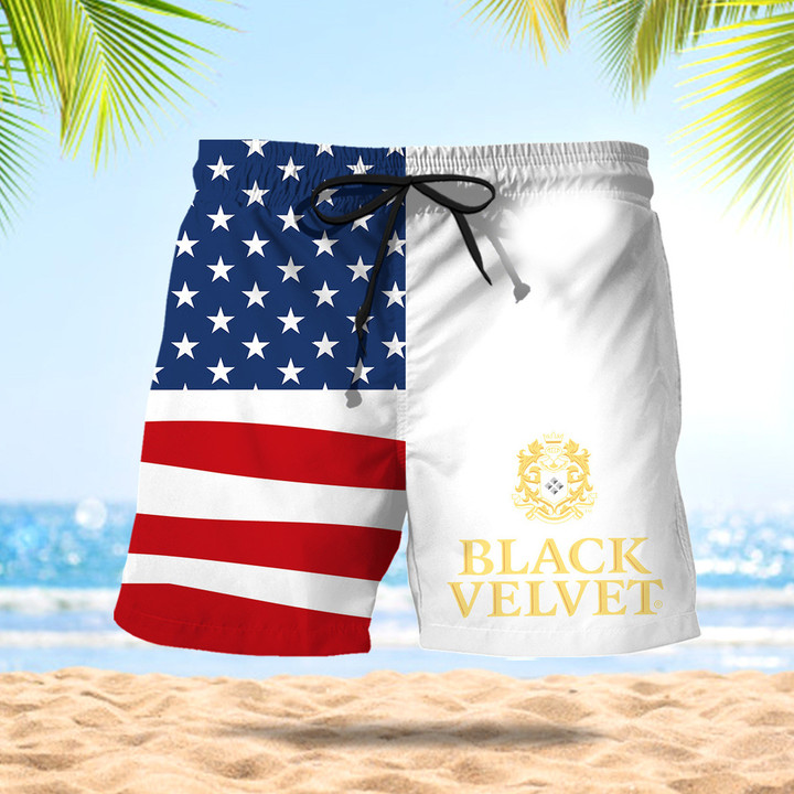 Black Velvet Hawaii Shorts