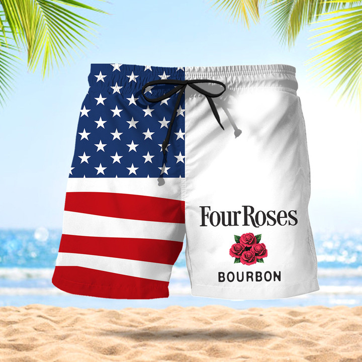 Four Roses Bourbon Hawaii Shorts