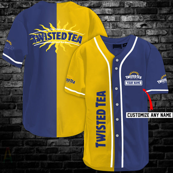 Personalized Vintage Multicolor Twisted Tea Baseball Jersey