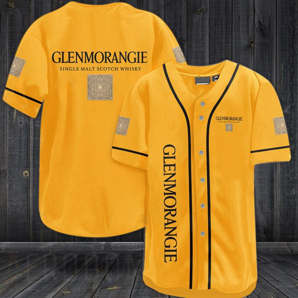 Yellow Glenmorangie Whiskey Baseball Jersey