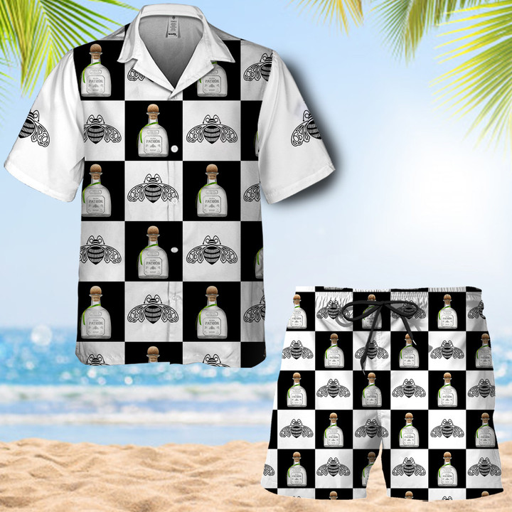 Tequila Patron Hawaii Shirt And Shorts Set