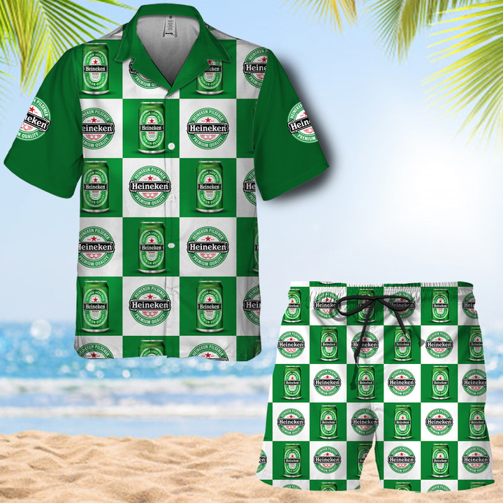 Heineken Hawaii Shirt And Shorts Set