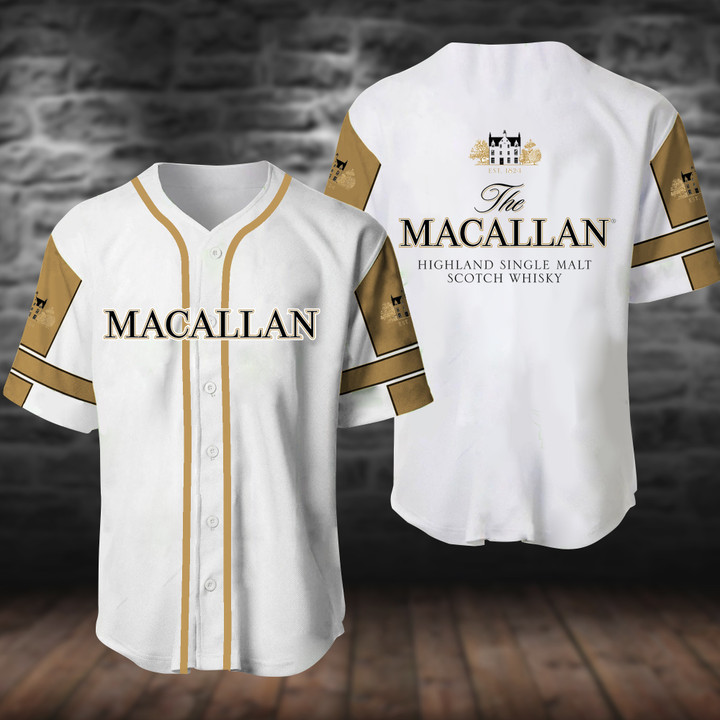 White The Macallan Baseball Jersey