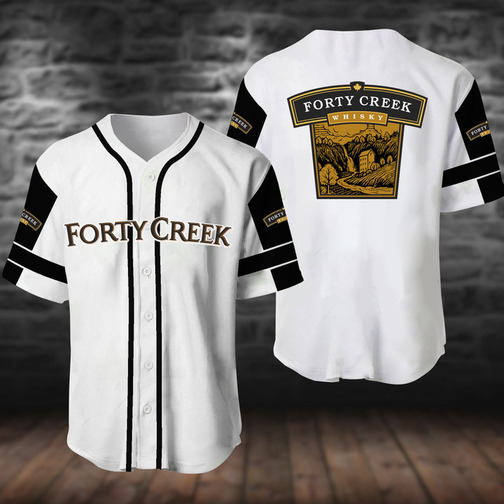 White Forty Creek Whisky Baseball Jersey