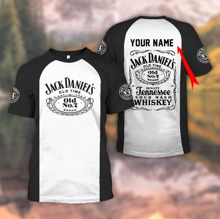 Personalized Black Jack Daniel's T-shirt