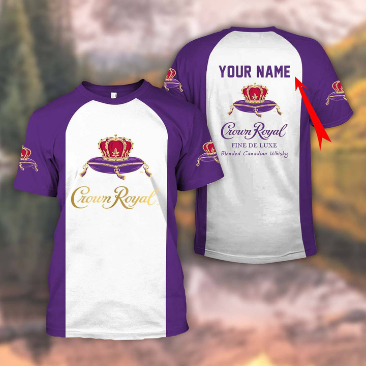 Personalized Purple Crown Royal T-shirt