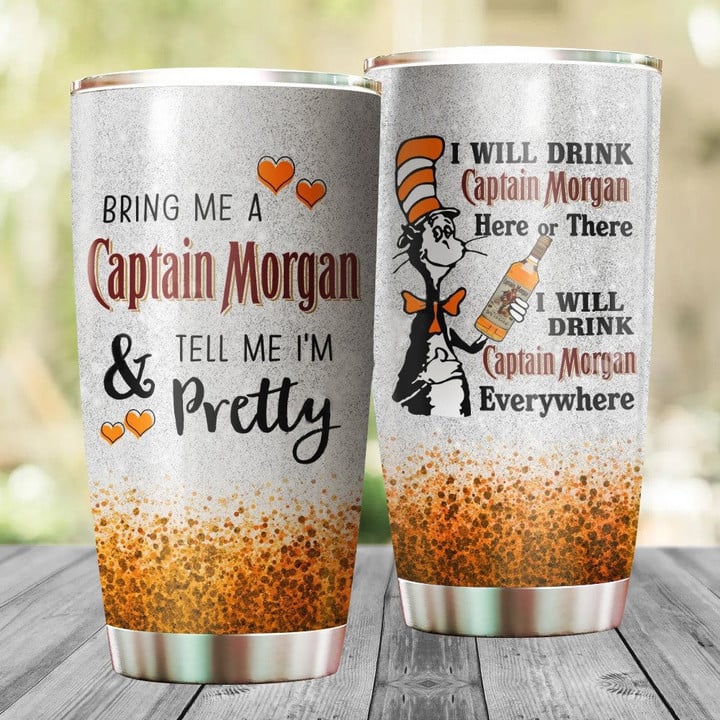 I Will Drink Captain Morgan Everywhere Stainless Steel Tumbler 20oz / 600ml