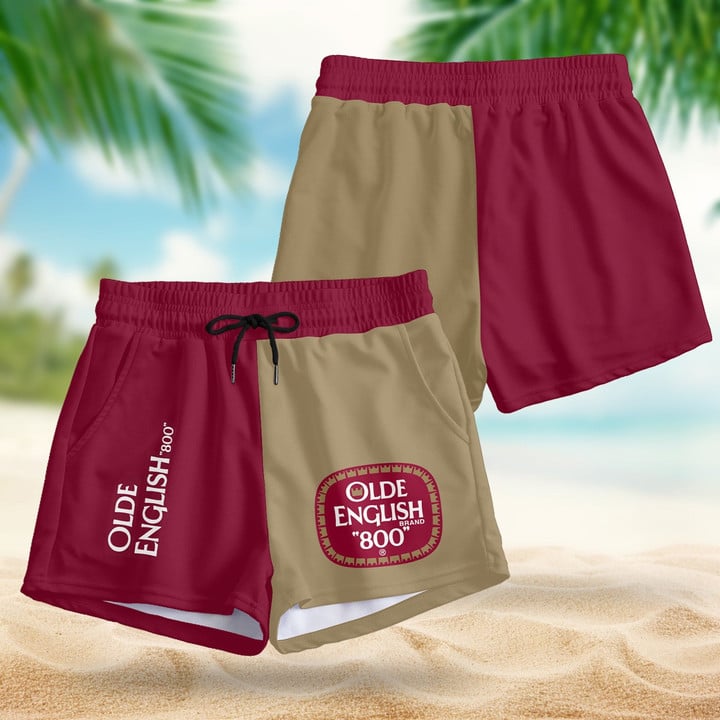 Red Beige Olde English 800 Women's Casual Shorts