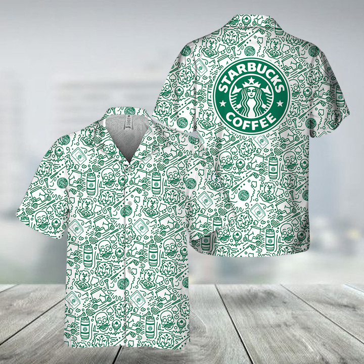 Green Starbucks Coffee Hawaii Shirt