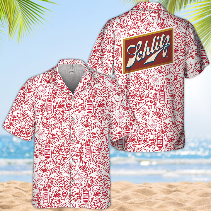 Red Schlitz Beer Hawaii Shirt
