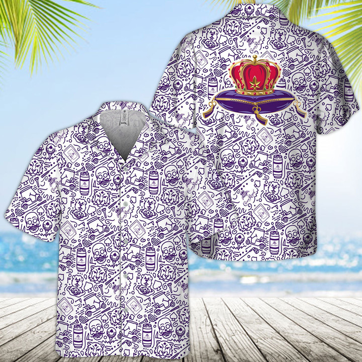 Doodle Art Crown Royal Hawaii Shirt