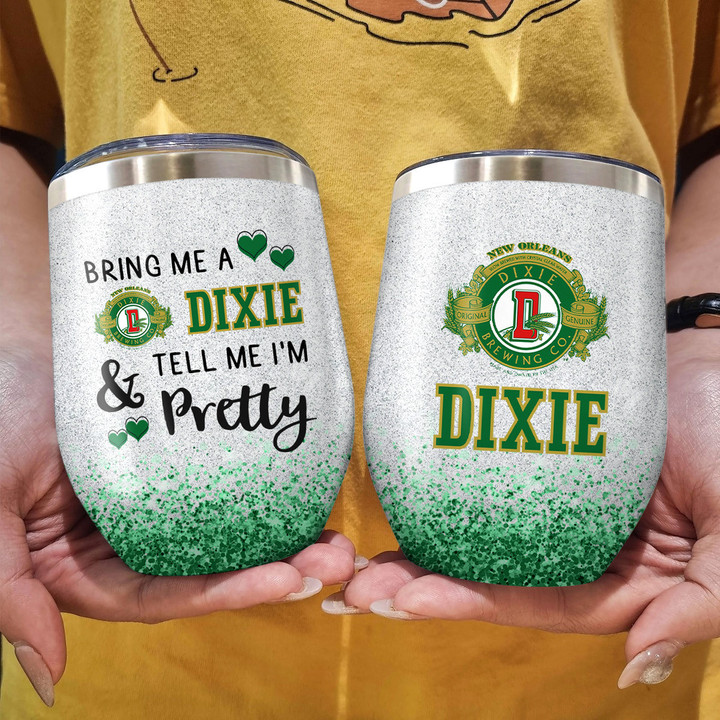 Bring Me A Dixie Stainless Steel Wine Tumbler 12oz / 354ml