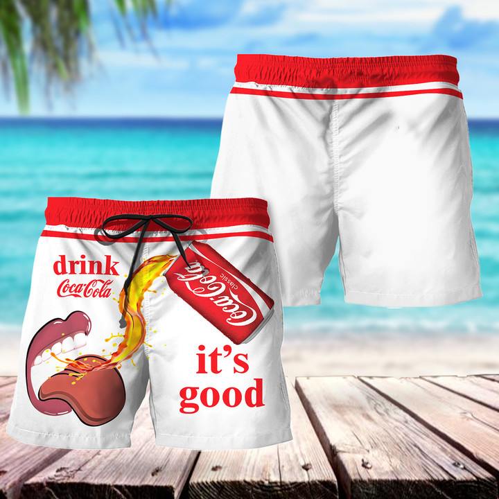 Drink Cocacola It's Good Hawaii Shorts