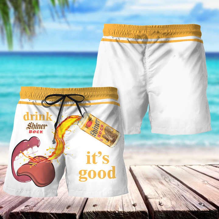 Drink Shiner Bock It's Good Hawaii Shorts