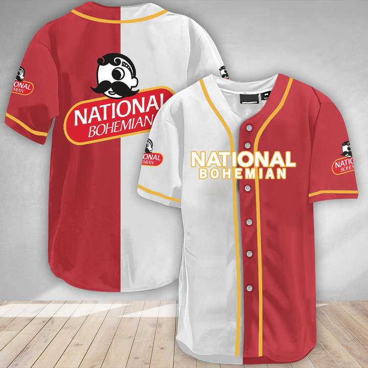 Basic National Bohemian Baseball Jersey