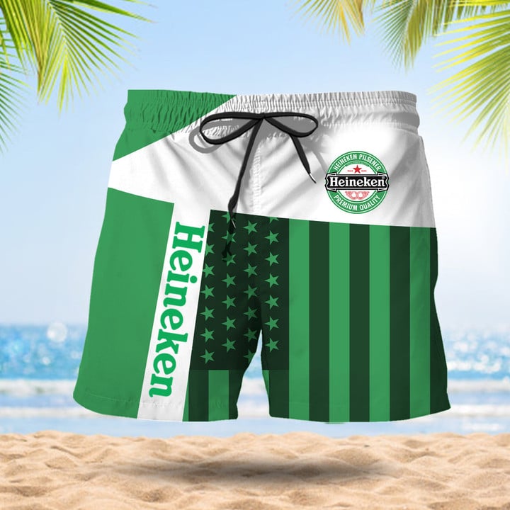 USA Flag Heineken Hawaii Shorts