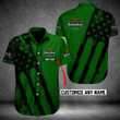 Personalized Flag Green Heineken Button Shirt