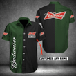 Personalized Multicolor Budweiser Button Shirt