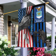 Retired U.S Air Force USA House Flag