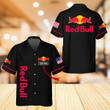 Personalized Multicolor Red Bull Hawaii Shirt Black